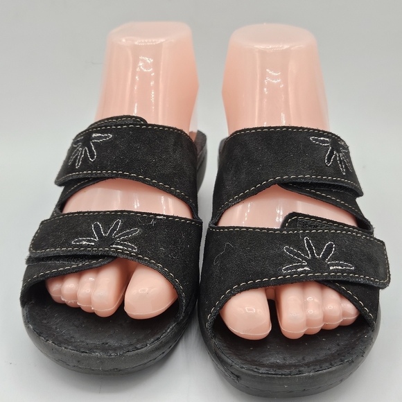 Fly Flot made in Italy leather anti-shock sandals size 37 US size 6 - Picture 15 of 16